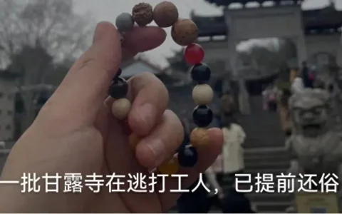 第一批甘露寺在逃打工人提前还俗