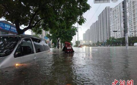 广西遭遇强降雨多地内涝，降雨量破纪录