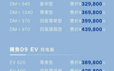 腾势D9正式上市，起售价32.98万元，豪华程度超越埃尔法！-腾势2016