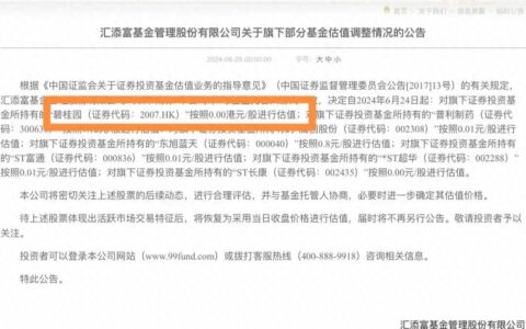 碧桂园股票，被基金公司估值为0元-持有碧桂园的基金